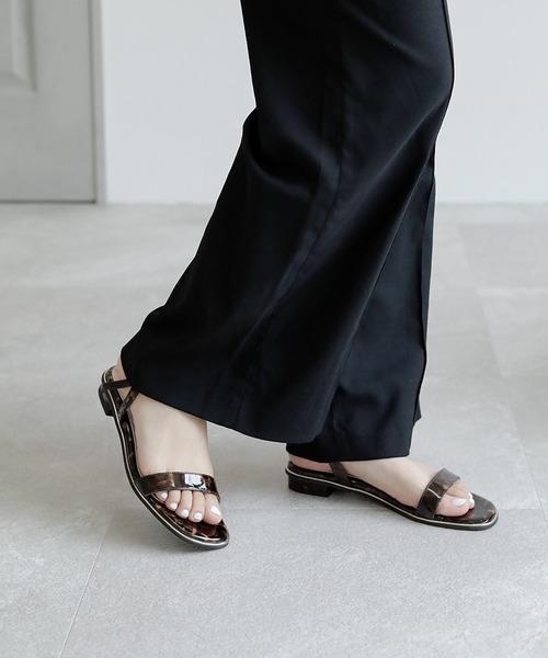 chocolates（チョコラテス）の「ストラップ ローヒールサンダル【日本製】（サンダル・レディース・ピンク/ブラウン系/ホワイト/ブラック・S/M/L/LL）」の17枚目の写真