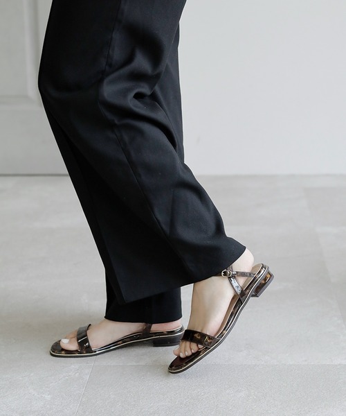 chocolates（チョコラテス）の「ストラップ ローヒールサンダル【日本製】（サンダル・レディース・ピンク/ブラウン系/ホワイト/ブラック・S/M/L/LL）」の18枚目の写真