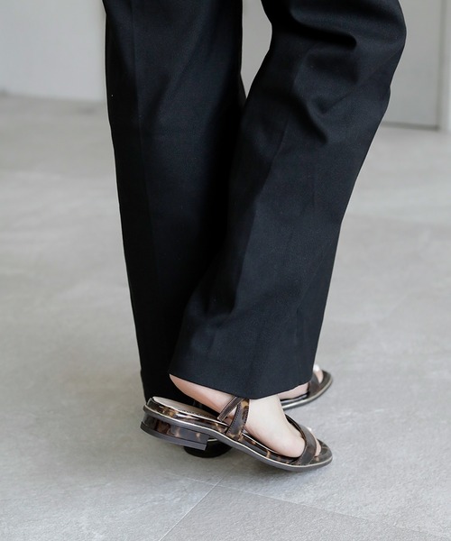 chocolates（チョコラテス）の「ストラップ ローヒールサンダル【日本製】（サンダル・レディース・ピンク/ブラウン系/ホワイト/ブラック・S/M/L/LL）」の19枚目の写真