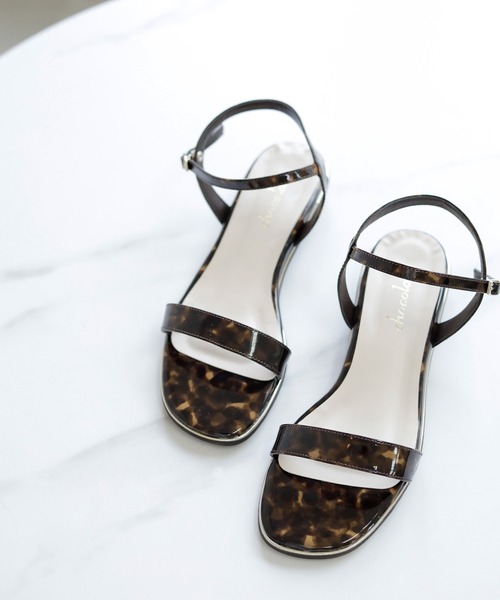 chocolates（チョコラテス）の「ストラップ ローヒールサンダル【日本製】（サンダル・レディース・ピンク/ブラウン系/ホワイト/ブラック・S/M/L/LL）」の15枚目の写真