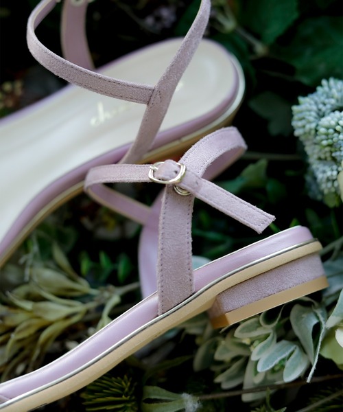 chocolates（チョコラテス）の「ストラップ ローヒールサンダル【日本製】（サンダル・レディース・ピンク/ブラウン系/ホワイト/ブラック・S/M/L/LL）」の6枚目の写真