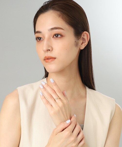COCOSHNIK(ココシュニック)の「K10ダブルロウクロス リング(リング・レディース・イエローゴールド・10号/12号/14号)」の7枚目の写真