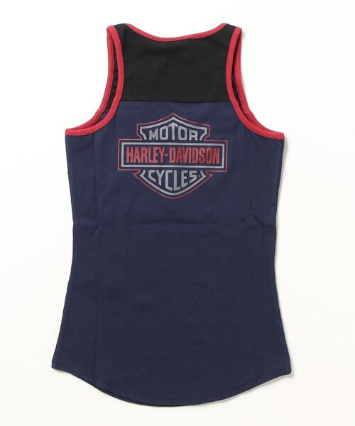 Harley-Davidson(ハーレーダビッドソン)の「星条旗ヘンリータンクトップ(タンクトップ・レディース・ブルー系その他・SMALL/MEDIUM/LARGE/X-SMALL/X-LARGE)」の3枚目の写真