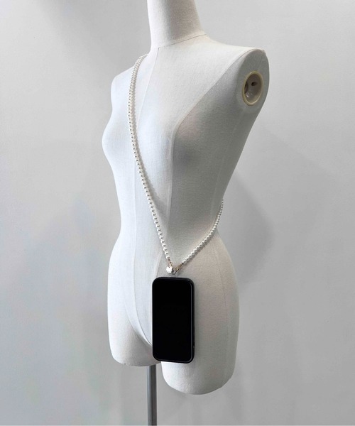 PICCIN(ピッチン)の「パールスマホショルダーストラップ(スマホグッズ・レディース・ホワイト・FREE)」の5枚目の写真