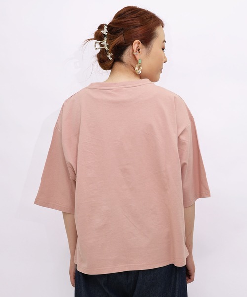 【Scolar】レディース カットソー Mサイズ ScoLar 【SALE 10%OFF】 スカラー スカラーロゴ 花束柄 接触冷感