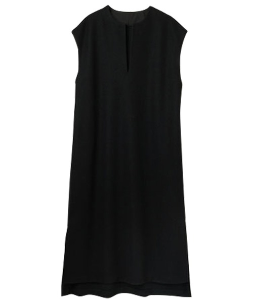 RANAN（ラナン）の「ウールライク深Ｖネックジャンパースカート（ジャンパースカート・レディース・ベージュ系1/ブラック・L/LL/M）」の8枚目の写真