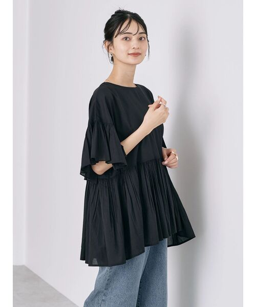 AMERICAN HOLIC（アメリカンホリック）の「ティアードボイルブラウス（シャツ/ブラウス・レディース・ブラック/チェック/ブラウン/ブラウン系その他4・L/M）」の20枚目の写真