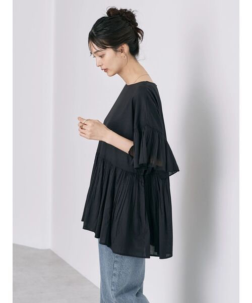 AMERICAN HOLIC（アメリカンホリック）の「ティアードボイルブラウス（シャツ/ブラウス・レディース・ブラック/チェック/ブラウン/ブラウン系その他4・L/M）」の22枚目の写真