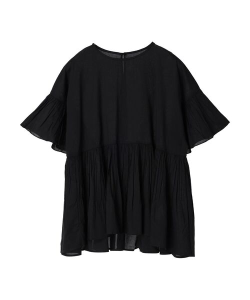 AMERICAN HOLIC（アメリカンホリック）の「ティアードボイルブラウス（シャツ/ブラウス・レディース・ブラック/チェック/ブラウン/ブラウン系その他4・L/M）」の6枚目の写真