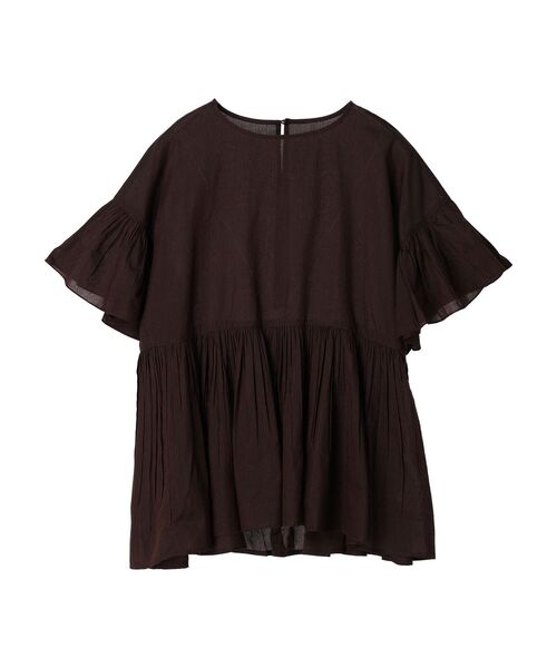 AMERICAN HOLIC（アメリカンホリック）の「ティアードボイルブラウス（シャツ/ブラウス・レディース・ブラック/チェック/ブラウン/ブラウン系その他4・L/M）」の8枚目の写真