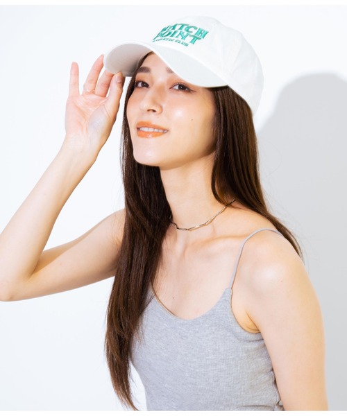 ANAP（アナップ）の「配色刺繍ロゴキャップ（キャップ・レディース・ホワイト/ネイビー/ライトベージュ・FREE）」の7枚目の写真