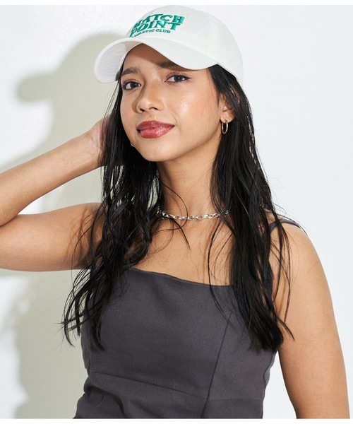 ANAP（アナップ）の「配色刺繍ロゴキャップ（キャップ・レディース・ホワイト/ネイビー/ライトベージュ・FREE）」の6枚目の写真