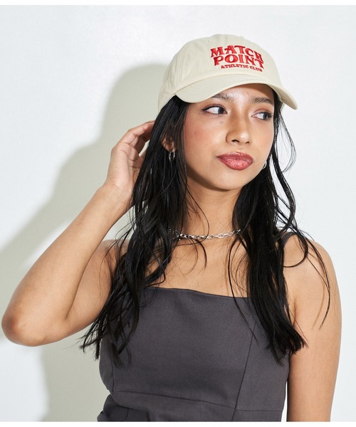 ANAP（アナップ）の「配色刺繍ロゴキャップ（キャップ・レディース・ホワイト/ネイビー/ライトベージュ・FREE）」の19枚目の写真