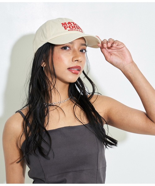 ANAP（アナップ）の「配色刺繍ロゴキャップ（キャップ・レディース・ホワイト/ネイビー/ライトベージュ・FREE）」の8枚目の写真