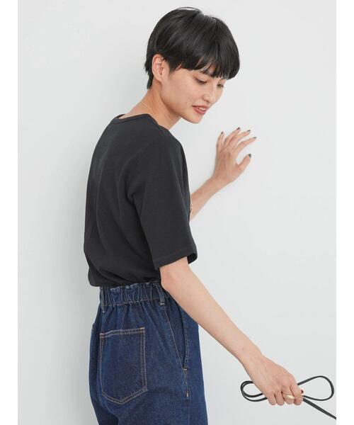 AMERICAN HOLIC（アメリカンホリック）の「5分袖リブカットプルオーバー（Tシャツ/カットソー・レディース・ブラック/パープル/ブラウン/オフホワイト/その他7・M/L）」の17枚目の写真