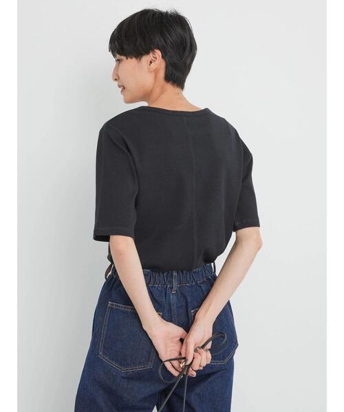 AMERICAN HOLIC（アメリカンホリック）の「5分袖リブカットプルオーバー（Tシャツ/カットソー・レディース・ブラック/パープル/ブラウン/オフホワイト/その他7・M/L）」の18枚目の写真