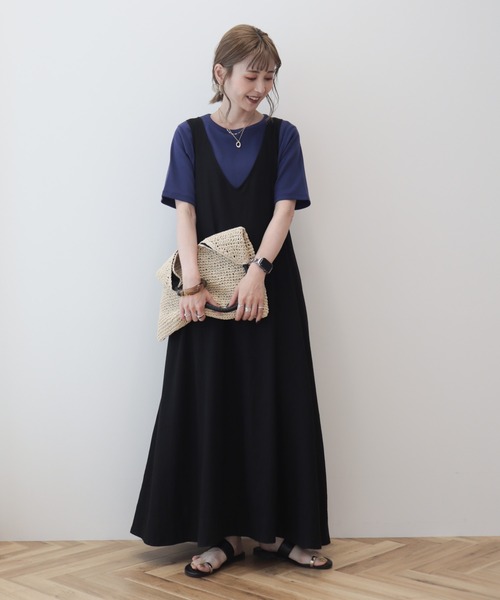 AMERICAN HOLIC（アメリカンホリック）の「5分袖リブカットプルオーバー（Tシャツ/カットソー・レディース・ブラック/パープル/ブラウン/オフホワイト/その他7・M/L）」の9枚目の写真