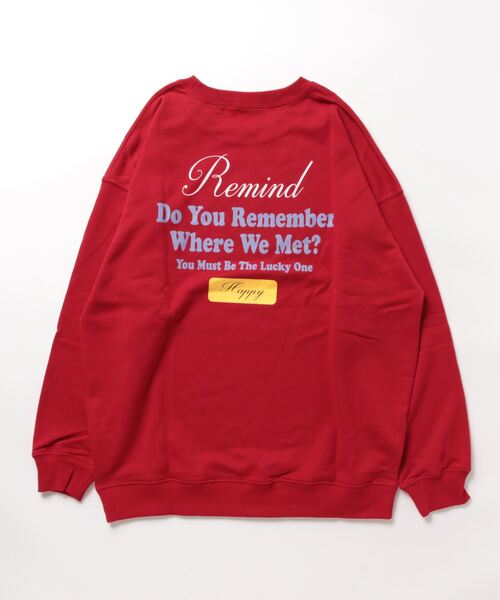 CORNERS(コーナーズ)の「Remind 前後プリントトレーナー(スウェット・レディース・オートミール/レッド/ターコイズブルー/ブラック/グリーン・FREE)」の22枚目の写真