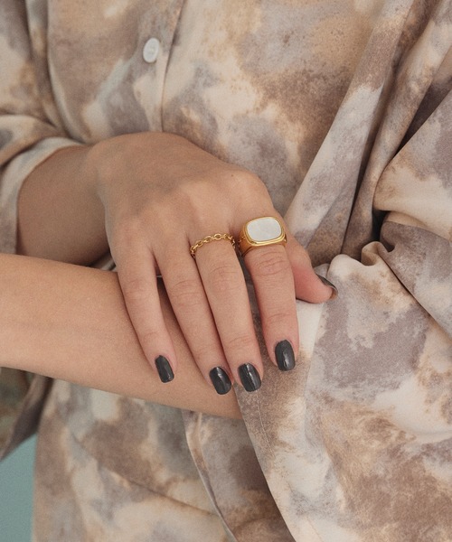 CENE(セネ)の「【CENE】セネ/シェルリング(リング・レディース・ゴールド系その他2/ゴールド系その他・#13/#11/#9)」の10枚目の写真