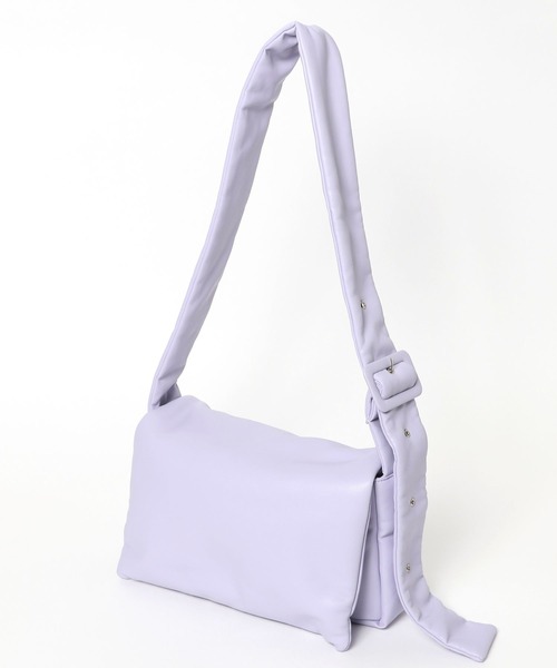 LOWRYS FARM(ローリーズファーム)の「ナカワタフラップショルダーBAG 974765(ショルダーバッグ・レディース・ホワイト/ブラック/パープル・FREE)」の7枚目の写真