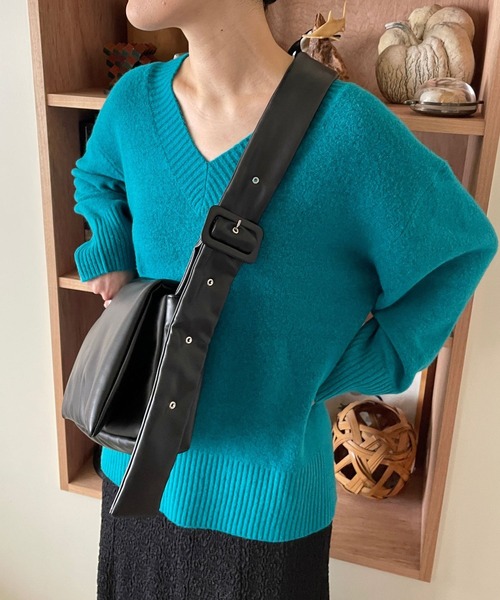 LOWRYS FARM(ローリーズファーム)の「ナカワタフラップショルダーBAG 974765(ショルダーバッグ・レディース・ホワイト/ブラック/パープル・FREE)」の6枚目の写真