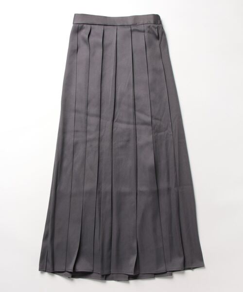 ダークグレー プリーツマキシスカート ダークグレー プリーツマキシスカート
