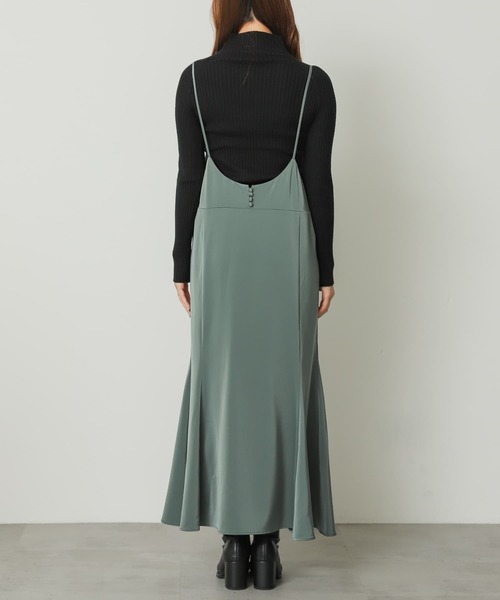 SENSE OF PLACE by URBAN RESEARCH（センスオブプレイスバイアーバンリサーチ）の「サテンキャミワンピース（ワンピース・レディース・グリーン/ライトベージュ/ブラック・ONE/S）」の10枚目の写真