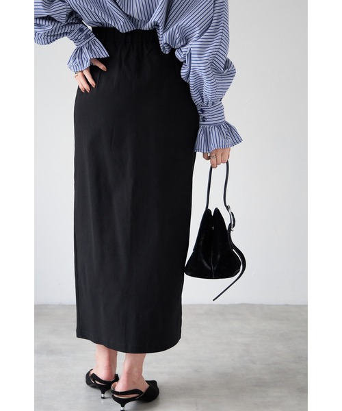 &. NOSTALGIA（アンドドットノスタルジア）の「【ZOZO限定】ストレッチツイルスカート（スカート・レディース・モカ/ブラック・FREE）」の8枚目の写真