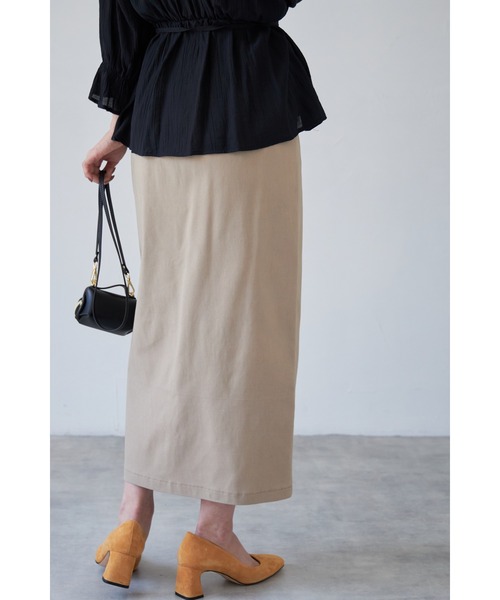 &. NOSTALGIA（アンドドットノスタルジア）の「【ZOZO限定】ストレッチツイルスカート（スカート・レディース・モカ/ブラック・FREE）」の9枚目の写真