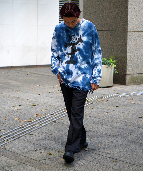 フルヤマテッペイ　長袖シャツ　TEPPEI FURUYAMA ダメージ加工 フルヤマテッペイ 長袖シャツ TEPPEI FURUYAMA ダメージ加工