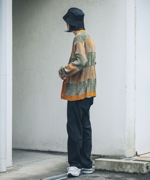 URBAN RESEARCH Sonny Label（アーバンリサーチサニーレーベル）の「『洗濯可』幾何学柄ジャガードカーディガン（カーディガン/ボレロ・メンズ・ベージュ系その他/グリーン系その他/イエロー系その他・LARGE/MEDIUM）」の8枚目の写真