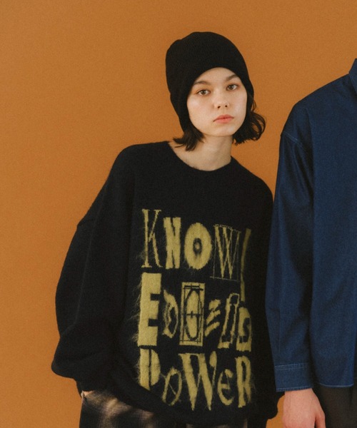 WHIMSIC(ウィムジック)の「【UNISEX】ニットビーニー(ニットキャップ/ビーニー・メンズ・チャコールグレー/ブラウン/ブラック・FREE)」の5枚目の写真