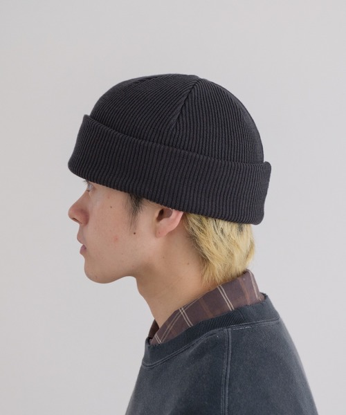 WHIMSIC(ウィムジック)の「【UNISEX】ニットビーニー(ニットキャップ/ビーニー・メンズ・チャコールグレー/ブラウン/ブラック・FREE)」の7枚目の写真