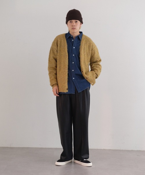 WHIMSIC(ウィムジック)の「【UNISEX】ニットビーニー(ニットキャップ/ビーニー・メンズ・チャコールグレー/ブラウン/ブラック・FREE)」の19枚目の写真