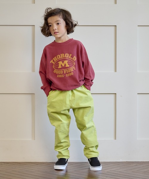 BIG FIELD（ビッグフィールド）の「カレッジプリントスウェット（80～150cm）（スウェット・キッズ・チャコール/オフホワイト/レッド・140/90/130/150/80/95/110/120/100）」の20枚目の写真