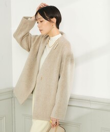 NOLLEY’S Sophi | モヘヤシャンブレーシャギーショートコート(その他アウター)