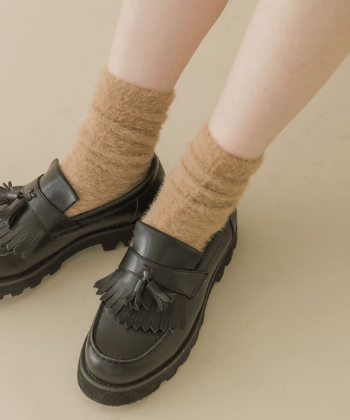 SMELLY（スメリー）の「シャギーソックス（ソックス/靴下・レディース・ブルー/ベージュ/グリーン系その他・22/25（85-100））」の5枚目の写真