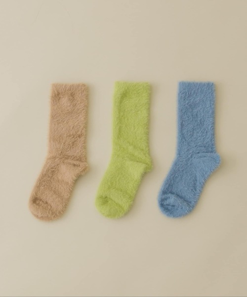 SMELLY（スメリー）の「シャギーソックス（ソックス/靴下・レディース・ブルー/ベージュ/グリーン系その他・22/25（85-100））」の10枚目の写真