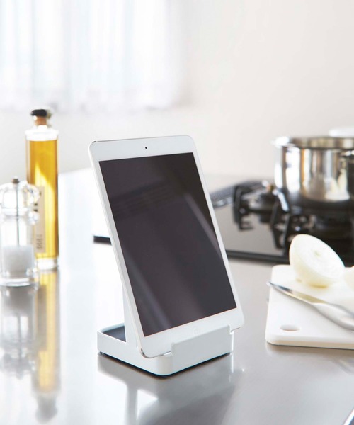 tower（タワー）の「tower(タワー)　お玉＆鍋ふたスタンド（キッチン収納・レディース・ホワイト/ブラック・F）」の4枚目の写真