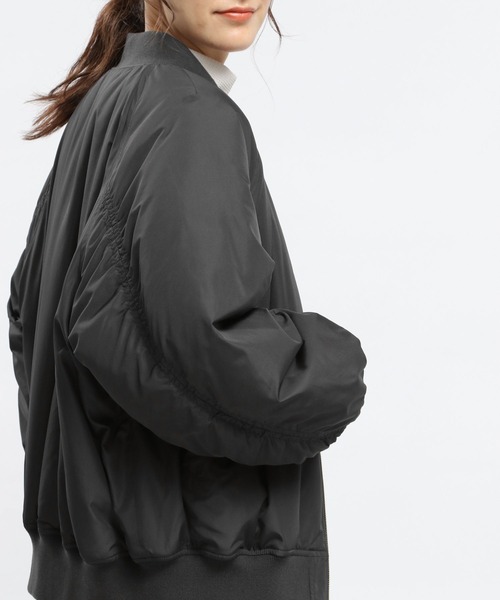 GLOBAL WORK Smile Seed Store（グローバルワーク スマイルシードストア）の「エアサーマルMA-1/704193（MA-1・レディース・ブラック/ライトカーキ/アイボリー・MEDIUM/LARGE/X-LARGE/SMALL）」の16枚目の写真