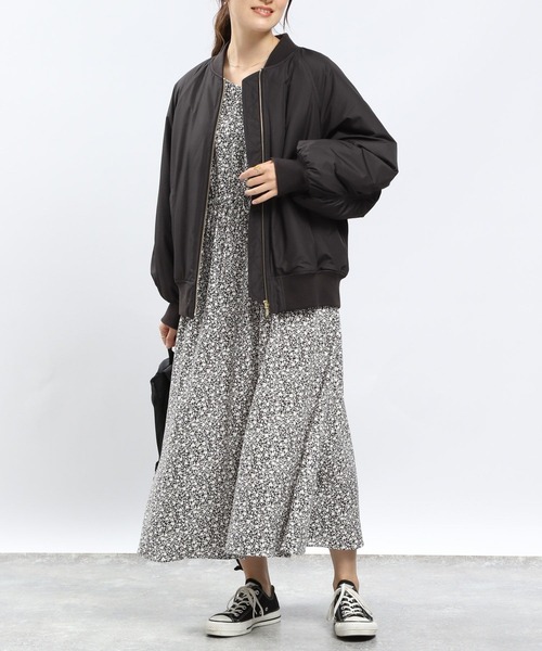 GLOBAL WORK Smile Seed Store（グローバルワーク スマイルシードストア）の「エアサーマルMA-1/704193（MA-1・レディース・ブラック/ライトカーキ/アイボリー・MEDIUM/LARGE/X-LARGE/SMALL）」の17枚目の写真