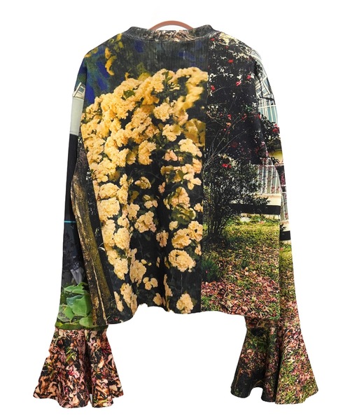 NON TOKYO(ノントーキョー)の「PRINT RIB FLARE SLEEVE C/S(Tシャツ/カットソー・レディース・ライトブルー/マルチ/カラフル・FREE)」の10枚目の写真
