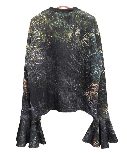 NON TOKYO(ノントーキョー)の「PRINT RIB FLARE SLEEVE C/S(Tシャツ/カットソー・レディース・ライトブルー/マルチ/カラフル・FREE)」の14枚目の写真