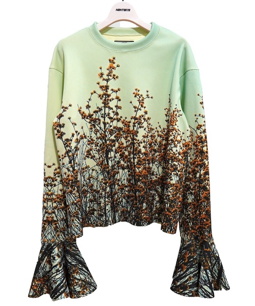 NON TOKYO(ノントーキョー)の「PRINT RIB FLARE SLEEVE C/S(Tシャツ/カットソー・レディース・ライトブルー/マルチ/カラフル・FREE)」の17枚目の写真
