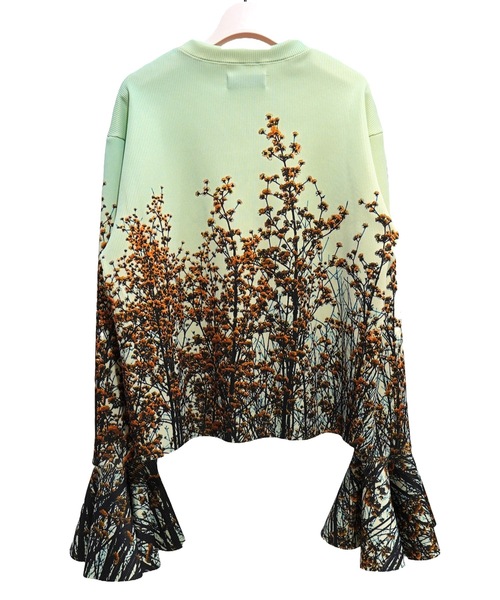 NON TOKYO(ノントーキョー)の「PRINT RIB FLARE SLEEVE C/S(Tシャツ/カットソー・レディース・ライトブルー/マルチ/カラフル・FREE)」の18枚目の写真