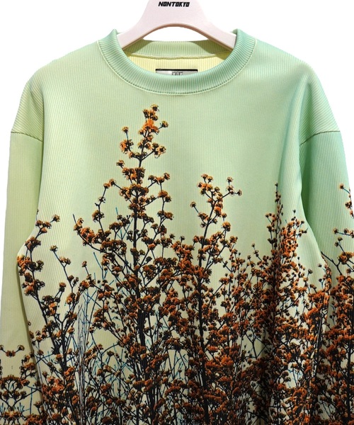 NON TOKYO(ノントーキョー)の「PRINT RIB FLARE SLEEVE C/S(Tシャツ/カットソー・レディース・ライトブルー/マルチ/カラフル・FREE)」の19枚目の写真