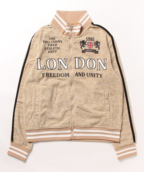 STYLEBLOCK（スタイルブロック）の「HIGHQUALITYフリースプリントブルゾン(london)（ブルゾン・メンズ・ネイビー/ベージュ/ブラック/ヘザーチャコール・L/M/LL）」の9枚目の写真