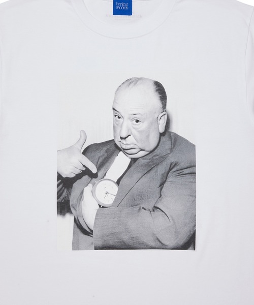 bonjour records（ボンジュールレコーズ）の「【Bonjour records/ボンジュールレコード】 Original Hitchcock Clock Tee ヒッチコック「Clock」 ショートスリーブTシャツ（Tシャツ/カットソー・メンズ・ホワイト/ブラック・M/XL/L/S）」の4枚目の写真