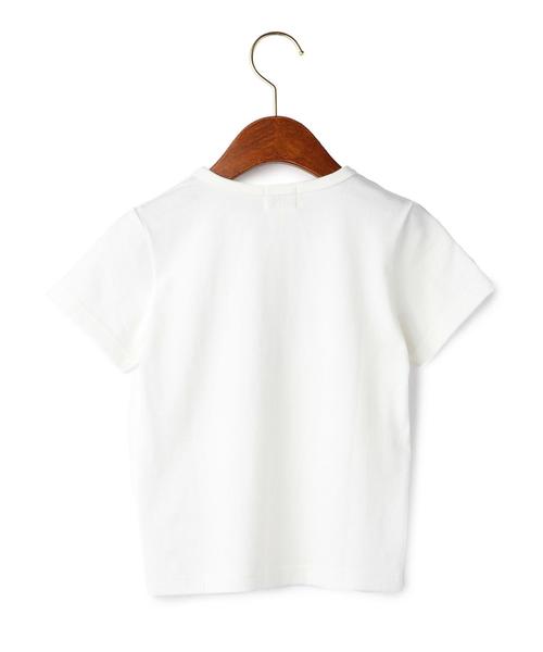 green label relaxing（グリーンレーベルリラクシング）の「【KIDS】テンジク メッセージハクプリント ◆（Tシャツ/カットソー・キッズ・オフホワイト/グレー・105/95/135/125/115）」の8枚目の写真