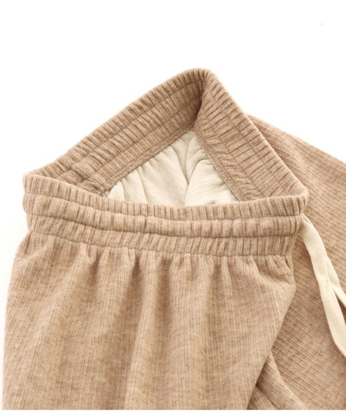 anap mimpi（アナップミンピ）の「起毛ランダムリブワイドパンツ（その他パンツ・レディース・アイボリー/ブラック/ベージュ・FREE）」の8枚目の写真